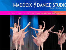 Tablet Screenshot of maddoxdancers.com